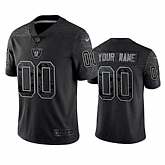 Men's Las Vegas Raiders Active Player Custom Black Reflective Limited Stitched Football Jersey,baseball caps,new era cap wholesale,wholesale hats